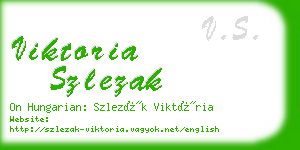 viktoria szlezak business card